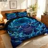 Pokmon Pattern Bedding Quilt Set Quilt Cover Pillowcase Home Birthday Gift(1 * duvet cover + 2 * pillowcase, without core)