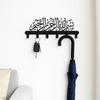 Stylish Wall-Mounted Keys Holder Rust-Resistant Towel Holder Metal Key Organizer  For Entryway