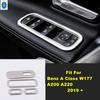 ABS Auto Interior Glass Window Lift Switch Button Panel Decor Cover Trim Accessories For Benz A Class W177 A200 A220  - 2024