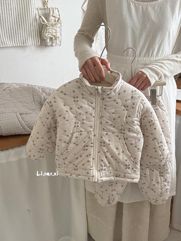 

Детское зимнее хлопковое пальто - На подкладке из вельвета, стеганое, двустороннее пальто для мальчиков и девочек 110 cm