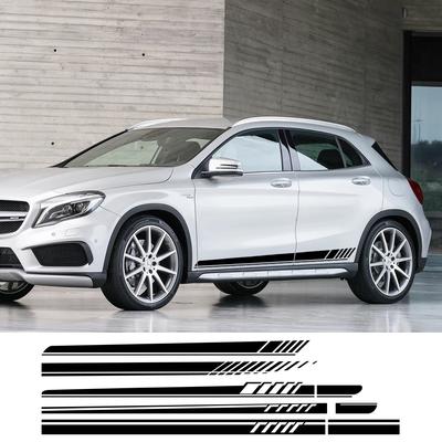 Various Style Car Stickers For Mercedes Benz GLA GLA45 GLA180 GLA200 GLA220 GLA250 X156 H247 AMG Stripes Vinyl Decal Accessories