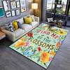 "Colorful Floral Carpet with 'Find Me by the Blossoms' Design" Suitable for Use As an Anti-slip for Living Room Bedroom Sofas
