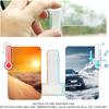 Yourkar 2 PCS Car Windshield Parking Ticket Holder, Transparent Parking Ticket Holder Clip with Adhesive Tape, Plastic Auto Windshield Invoice Clip,