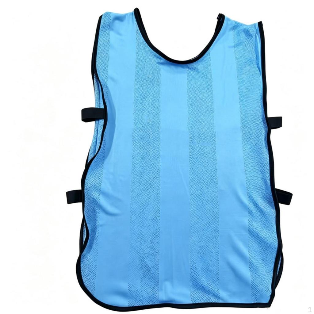 Mesh Vest with Straps OpenSided Soccer Practice Adjustable Training Bib for Sports