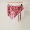 Paisley Print Hip Scarf Self-tie Waist Wrap Bohemian Tie-up Scarf  Beach Wear