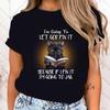 Hot Sales Cat I'M Going To Let God Fix It Because If I Fix It I'M Going To Jail T Shirts Women Summer Tops