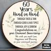 Tin Sign Vintage Durable Metal Plaque Wall Decor Years Diamond Anniversary Eucalyptus Home Office Bar Man Cave Wall Art