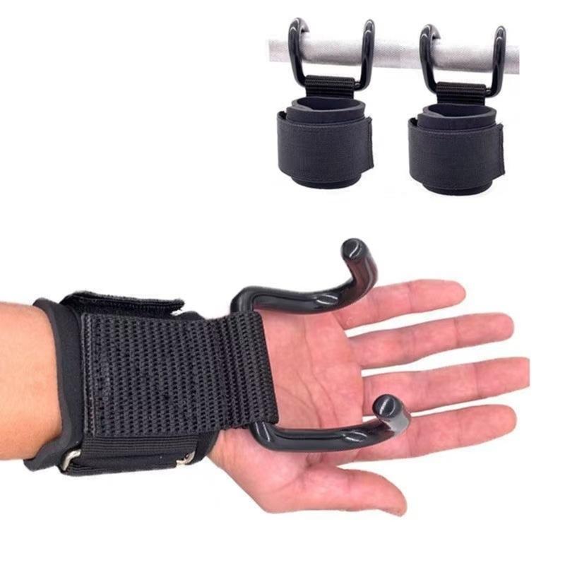Pull Up Hook Strap Grip Wrist Strap Weight Lifting Hook Wrist Wrap Lifting Hook Power Hook Wrist Strap Nonslip Pull Hook