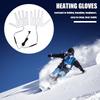 1 Pair Five-Finger Thermal Gloves Heating Pad Carbon Fiber 5V Electric Insulation Heating Film for Outdoor Skiing