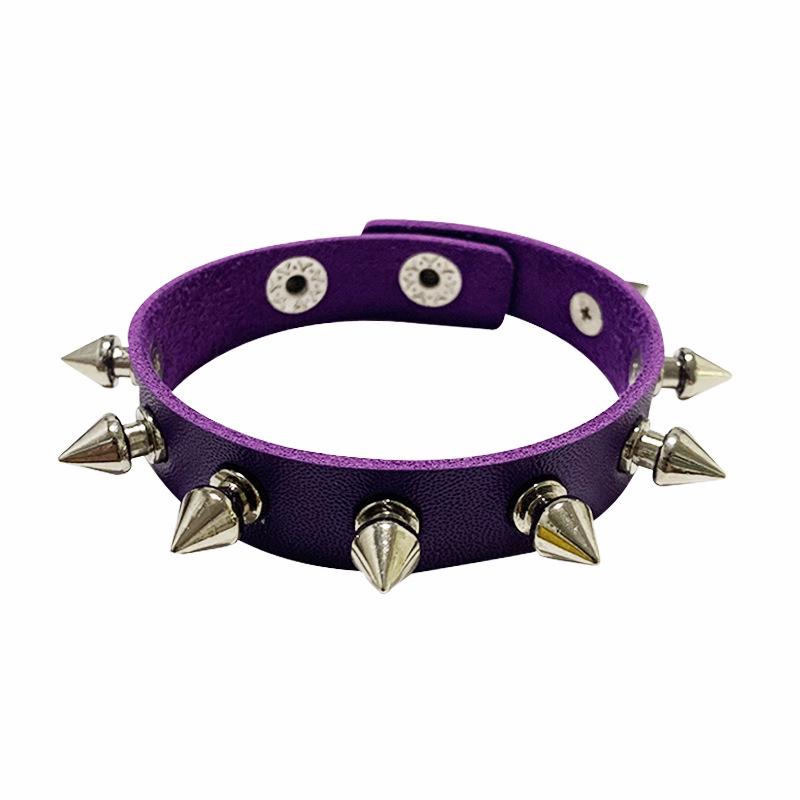 European & American Punk Style Rivet Leather Couple Bracelet - Rock Gothic Fashion Trend