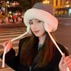Lei Feng hat women's winter velvet thickened warm and cold ear protection hat casual versatile plush hat Korea