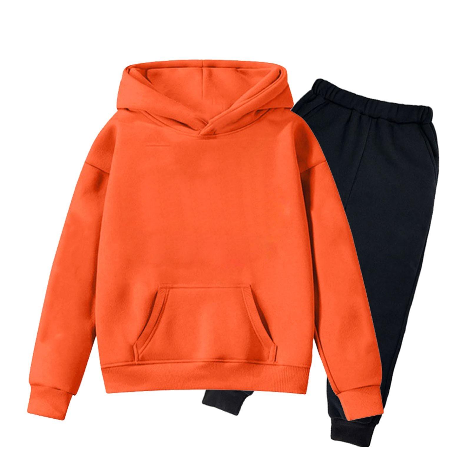 

Children s Solid Color Sweatshirt Set (pants + Top) 140