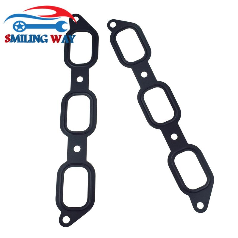 LR041681 2 Pcs Car Intake Manifold Gasket Set For Land Rover Discovery Range Rover LR4 & Jaguar XE XF XJ F-type 3.0L 5.0L V6