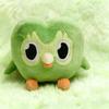 Plushie of Duo The Owl Kawaii Duolingo Green Owl Plush Toy Cartoon Anime Owl Doll Soft Stuffed Animal Children Birthday Gift