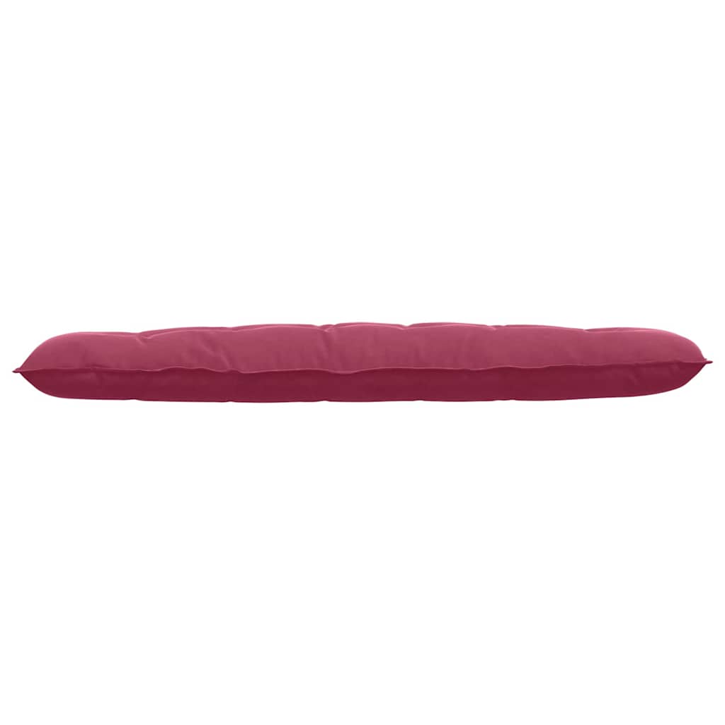 Back Cushion Burgundy 180 X 50 Cm Cord Fabric