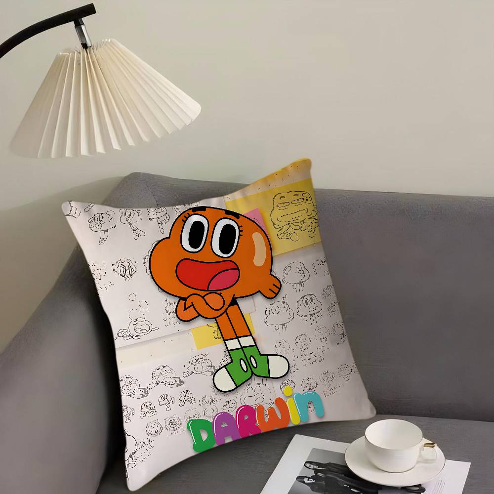 The Amazing World Of Gumball Personalized Pillow Dust Cover Bedroom Kids Party Decoration Pillowcase Birthday Children Gift