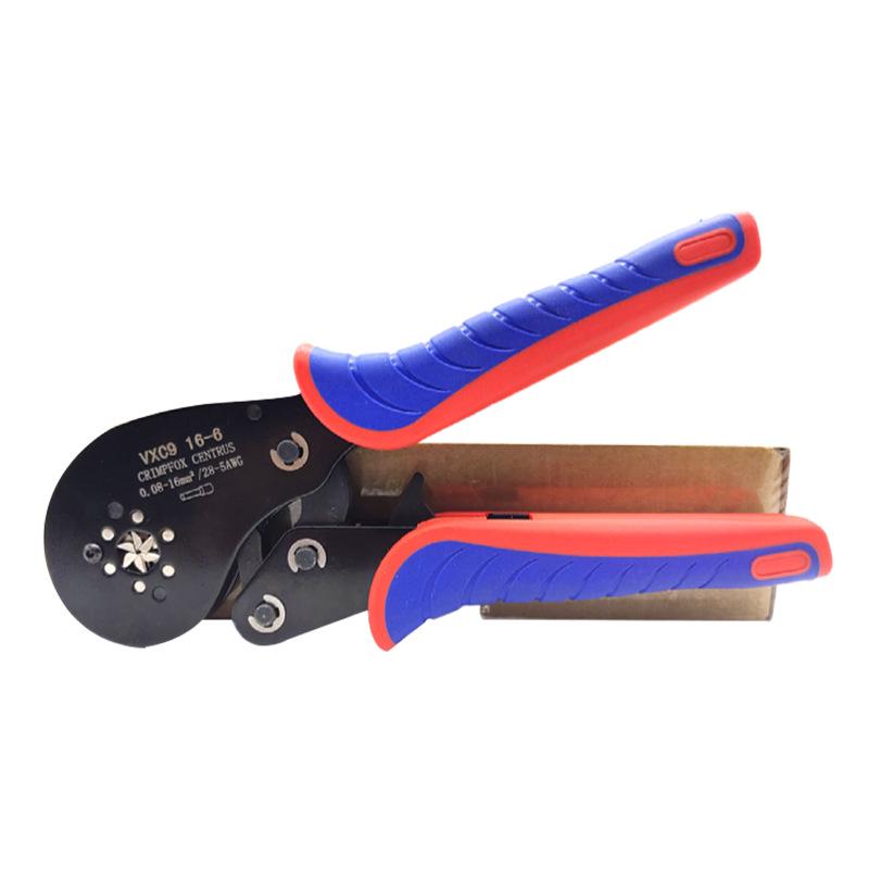VXC9 16-6 Wire Terminal Crimping Pliers Set - Pin Type, European Tubular Terminal Crimper