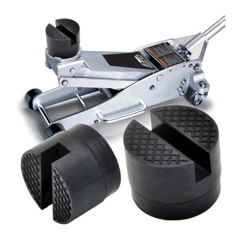 Durable Car Jack Rubber Pad Slotted Rail Hydraulic Slotted Jack Stand Pad Wear Resistant Floor Socket Car Lift Repair Tool