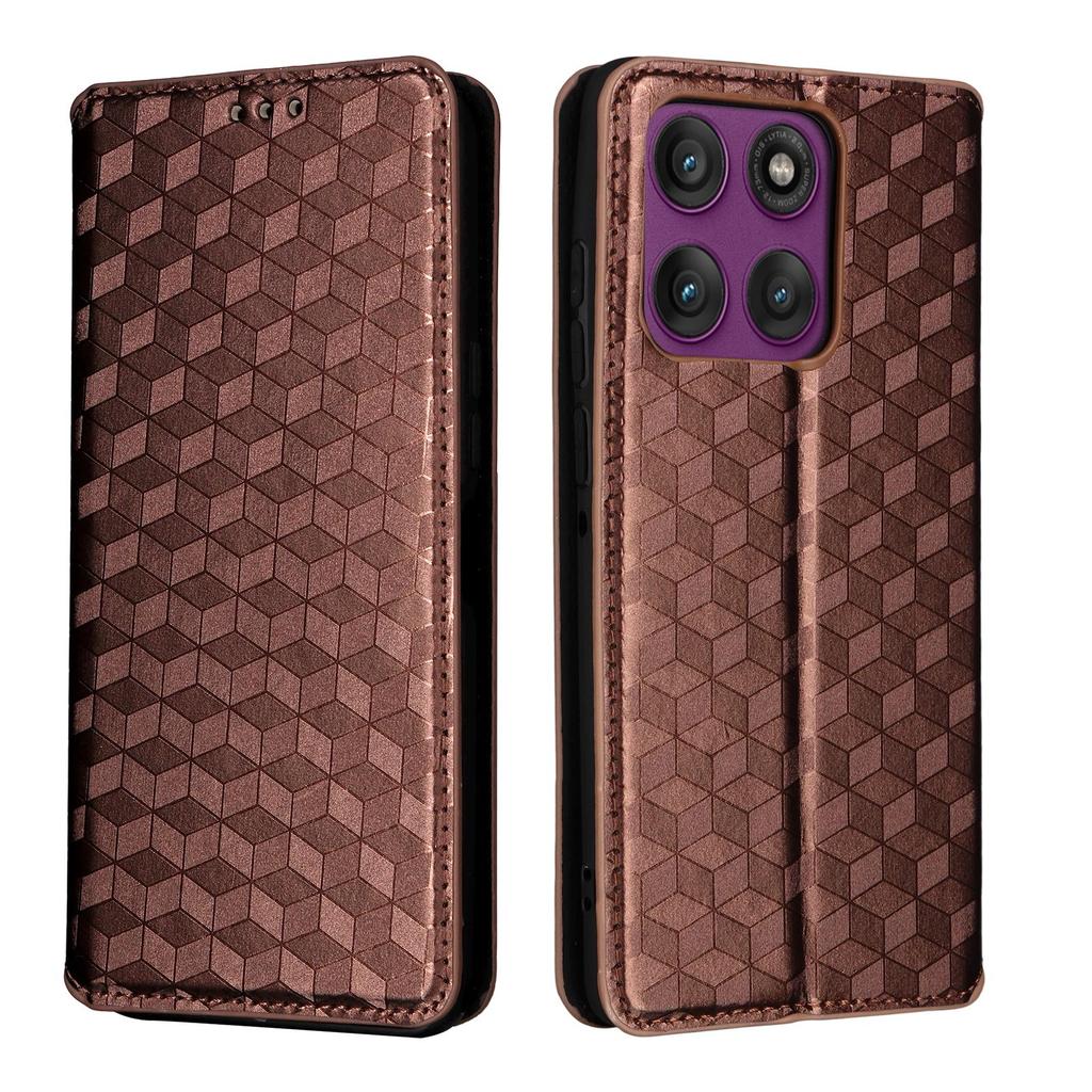 Flip Cover for Motorola Edge 60 Pro PU Leather Full-Body Protection With [RFID Blocking] Shockproof Durable Retro Phone Case