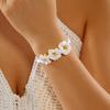 Cute Plumeria Flower Friendship Bracelet for Women Girls Handmade Friendship Bracelet Matching Y2K Summer Vacation Beach Jewelry