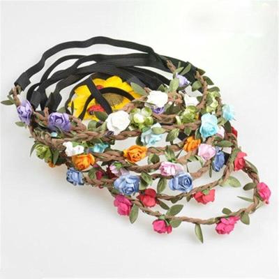 Accessori per capelli da donna, fascia da sposa floreale, fascino, diadema di fiori, festa, ghirlanda da principessa, ghirlanda da principessa, copricapo per ragazze
