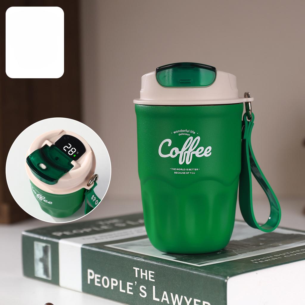 Intelligent Temperature Measuring Hand To Improve The Value of Mug 316 Stainless Steel Coffee Cup Household Heat-resistant Portable Water Cup