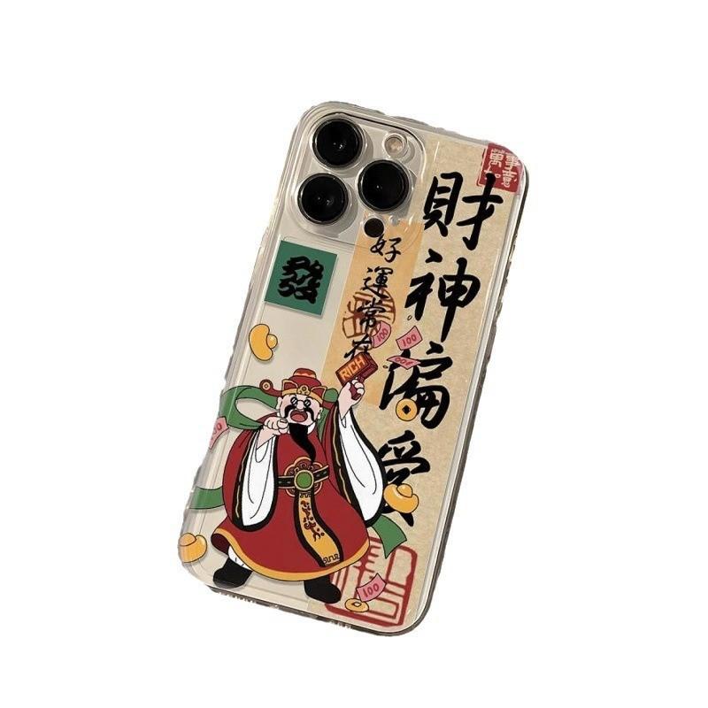 God of Wealth prefers iPhone11 transparent 11plus mobile phone case x/xs Apple 11promax China 11promax