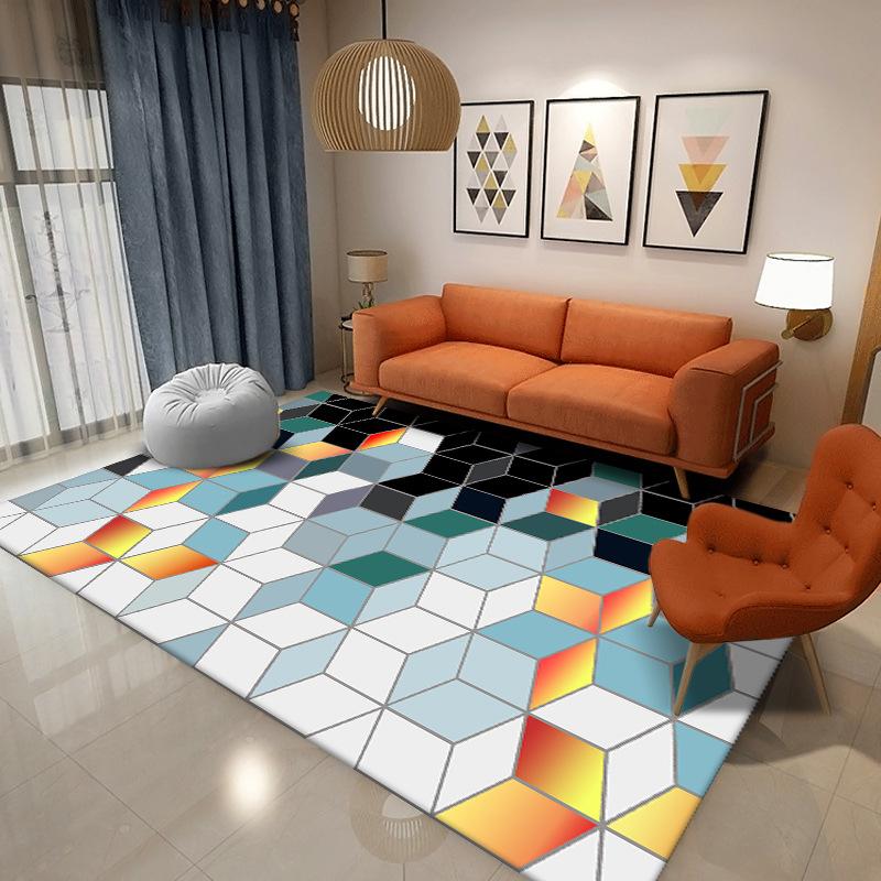 Nordic Style Carpet Simple Coffee Table Living Room Sofa Bedroom Bedside Carpet Household Large Area Carpet Mat