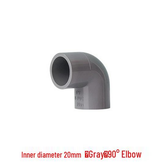 PVC 90-Degree Right Angle Elbow Water Pipe Fittings (20-75mm)