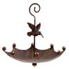Hanging Bird Bath Decorative Birdhouse Gift Landscape Yard Garden Bird Feeder with Hook for Balcony Lawn Courtyard Fence Railing