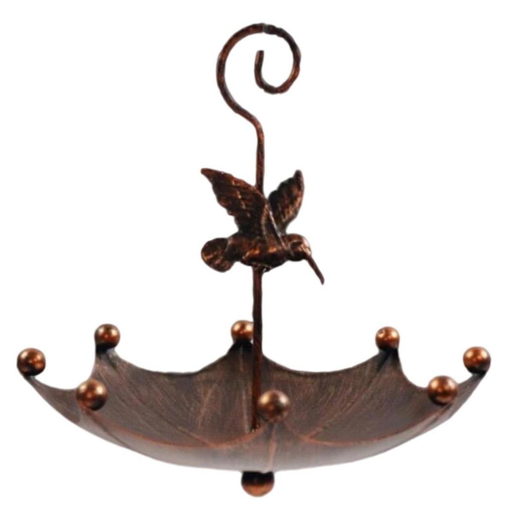 Hanging Bird Bath Decorative Birdhouse Gift Landscape Yard Garden Bird Feeder with Hook for Balcony Lawn Courtyard Fence Railing