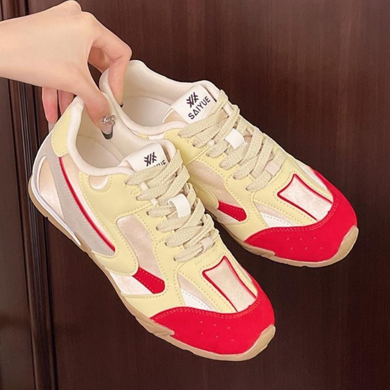 Fashion German Training Sports Shoes 2025 Spring Autumn New Style Lightweight Round Toe Women Flat Shoes Fashion Comfy Soft Sneakers