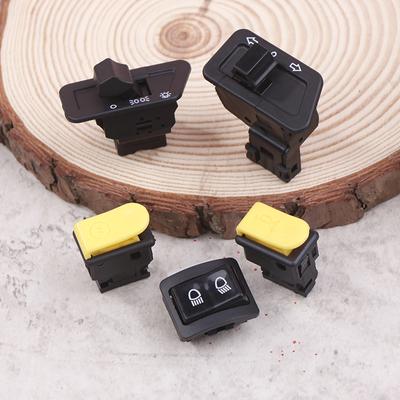 5Pcs/Set Motorcycle Button Switch Head Light Horn Dimmer Turn Singal Starter High Low Beam Electric Start Button For Moto