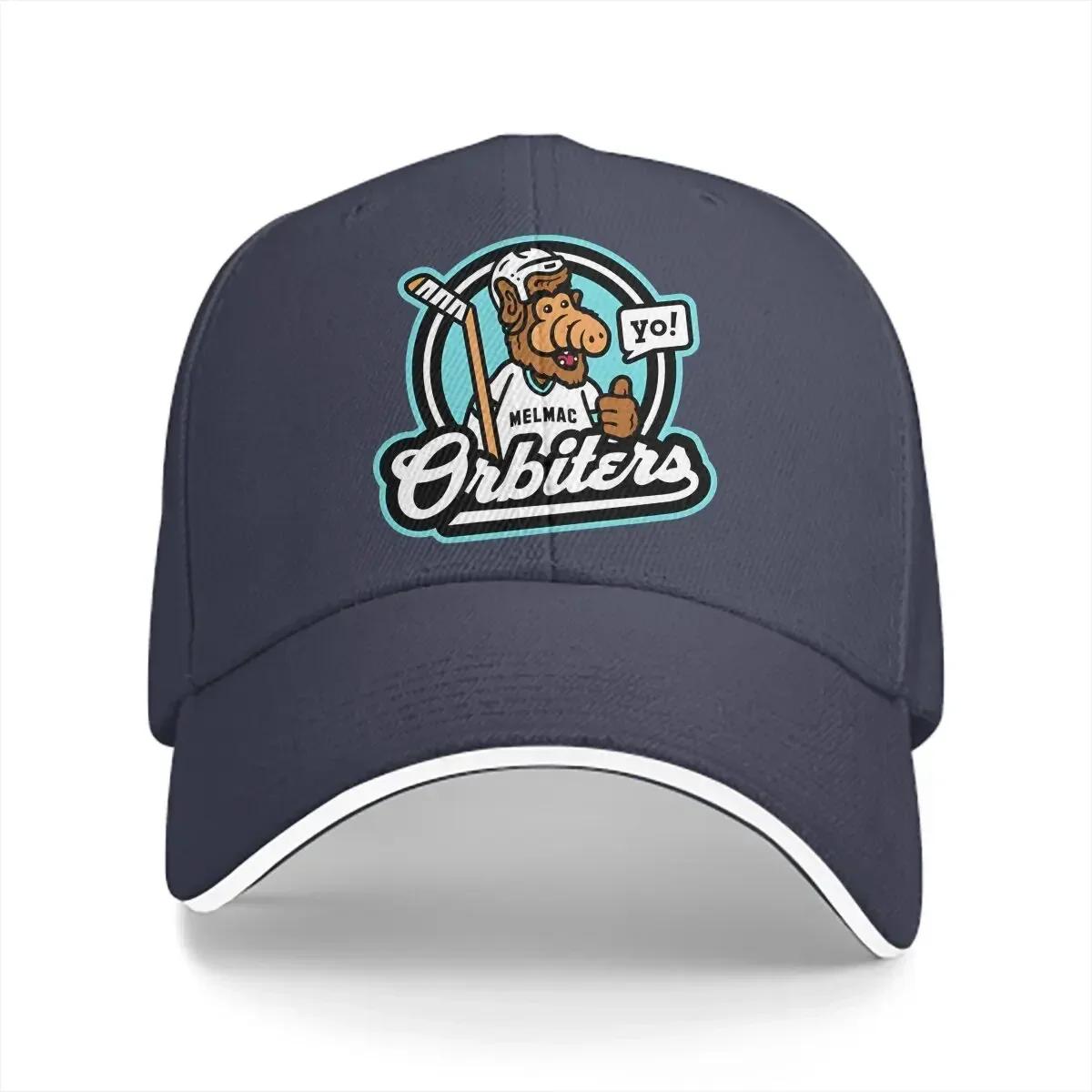 

Melmac Orbiters Hockey Baseball Cap Unisex Hats Women Visor Protection Snapback ALF The Animated Series Caps One Size