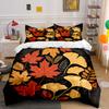 Autumn Leaf Decorative Set Soft Comfortable Duvet Cover Bedding Set Included 1*Duvet Cover & 2*Pillowcases, Gift