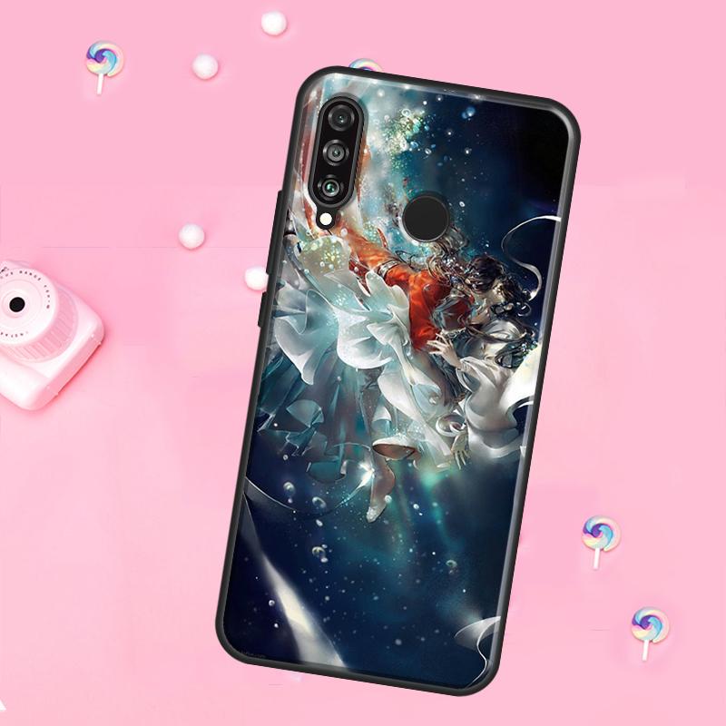 

Chinese style Tian Guan Ci Fu For Huawei Nova Y90 Y70 Y60 Y91 Y61 Y73 Y72 12s 12i 11i 8i 9 10 SE P40 Lite P60 P30 Pro Case Huawei P30 Lite