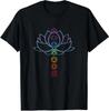Herren- und Damen-T-Shirts NEU Spirituell Zen Lotusblume Chakren ausgerichtet Yoga-Liebhaber Design T-Shirt S-3XL