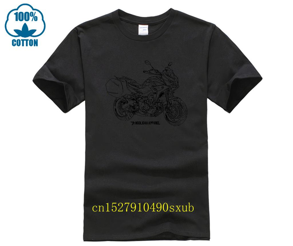 Letter Printing Classic Japanese Motorcycle Fans Tracer 900 Gt 2025 Inspired Motorcycle Artshort Sleeve Button Tshirt Men