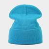 70g Solid Knit Beanie Oversized Cuffed Slouch Hat Men Women Winter Warm Skateboard Hip Hop