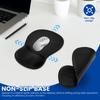 1/4 Pcs Ergonomic Mouse Pad Non-Slip Base Supportive Mouse Pads with Concave Gel Wrist Pads for Laptop Computer Office Accessory