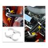 X AUTOHAUX 2pcs Car AN12 24mm Hose Separator Clamp Fuel Line Connector Fuel Line