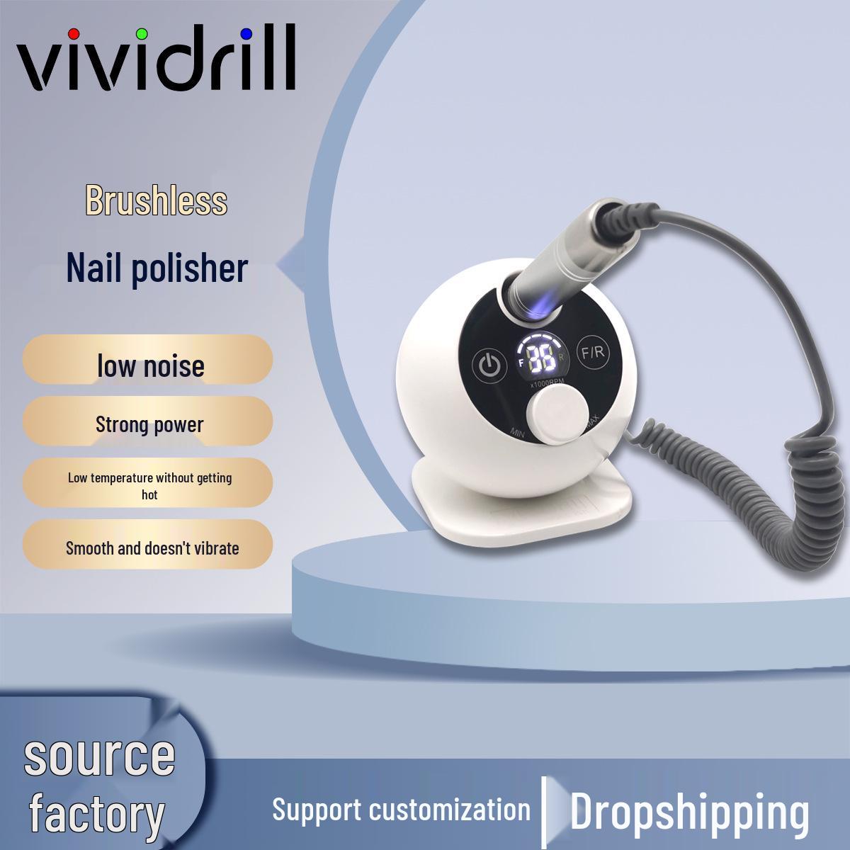 

Эксклюзивная бесщеточная пилка для ногтей Vividrill205 для полировки и удаления