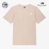 The North Face White Label Cotton Short Sleeve Round Tee Pale Peach Nt7ur00m