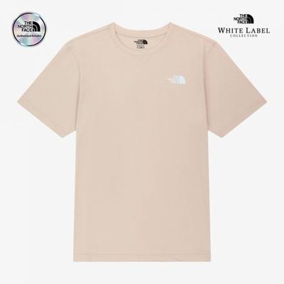 The North Face White Label Cotton Short Sleeve Round Tee Pale Peach Nt7ur00m