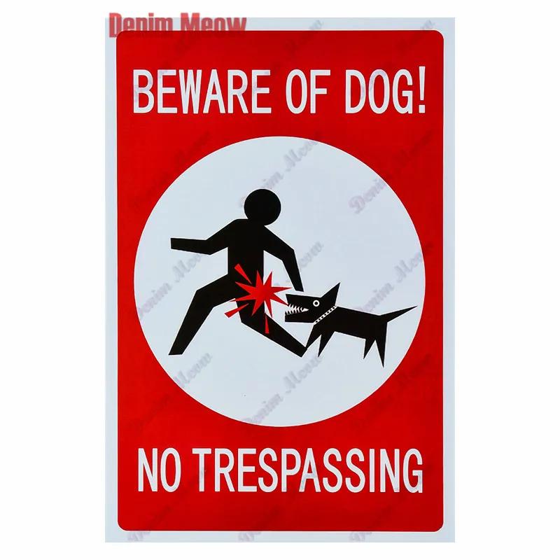 Smile Beware of Dog Tin Sign, Warning Video Poster, No Parking, Wall Art Poster, Pub Public Area Painting, Home Decor, WY104