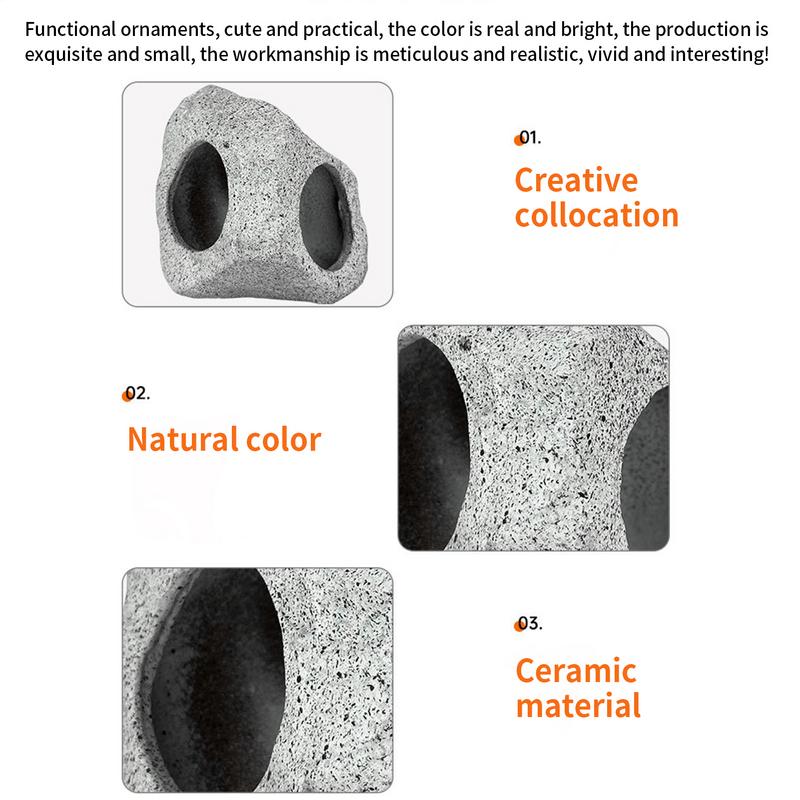 Cave For Aquarium Fish Tank Rock Decor Aquarium Shrimp Resting House For Decoration Hermit Crab Breeding Nest