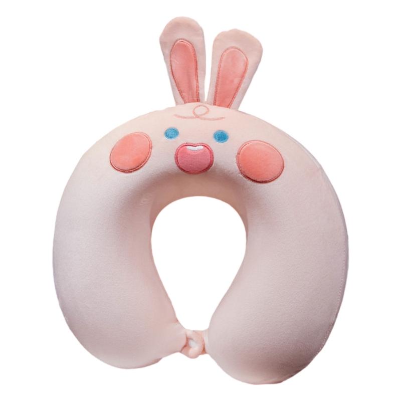 

Soft Velvet U Shape Neck Pillow With Optional Animal Designs Memory Foam Cushion For Children Traveling