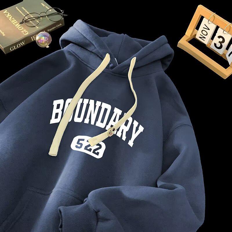 Men's Winter Hooded Sweatshirt - Korean Style, Casual Thickened Pullover with Plus Velvet.