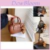 Stylish Retro Korean Handbag Adorned With Cute Bear Charm For Boys And Girls