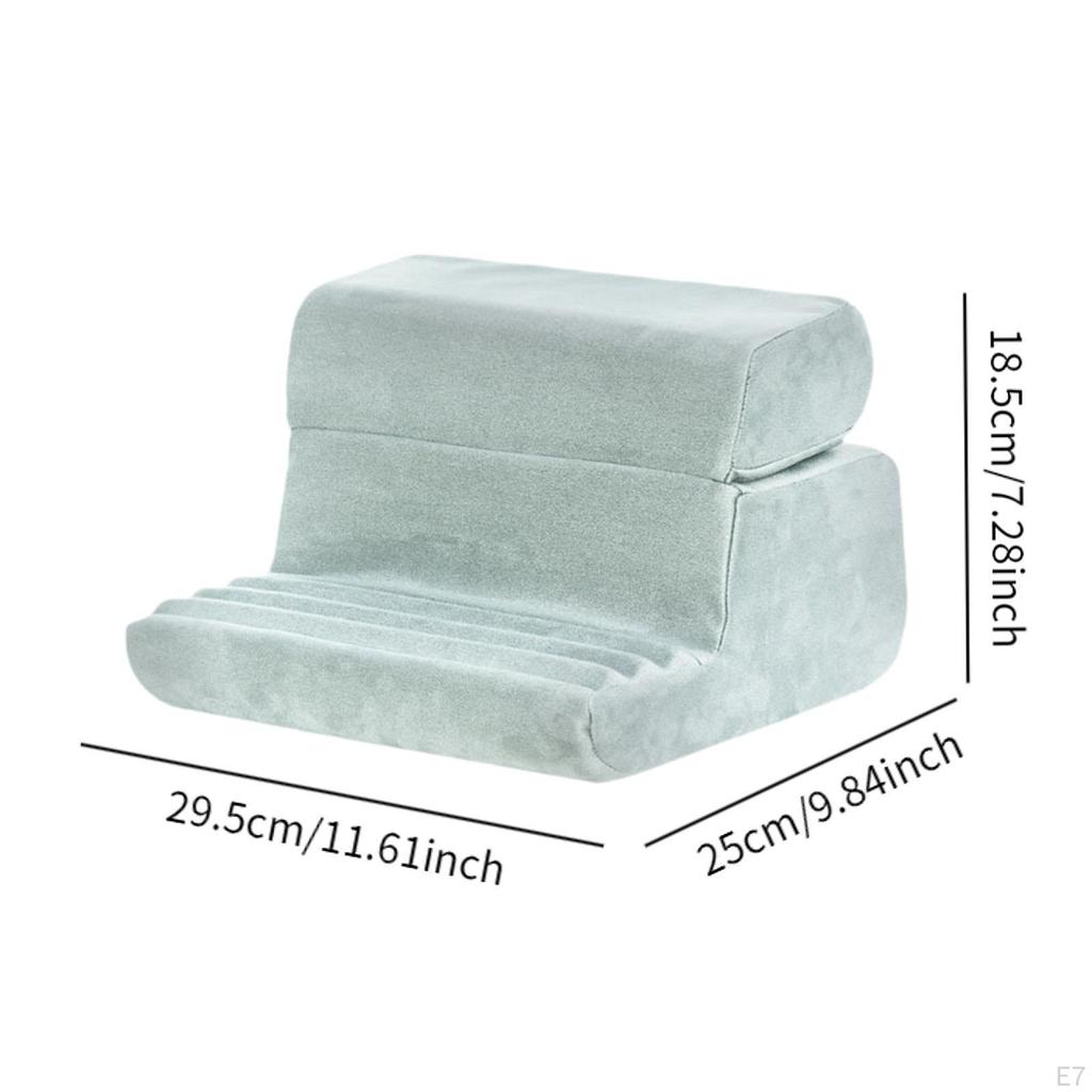 Tablet Pillow Stand for Lap Phone Holder Rack Removable Cover Comfortable Soft Pad Reading